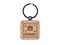 Germany Brandenburg Gate Passport Travel Engraved Wood Square Keychain Tag Charm